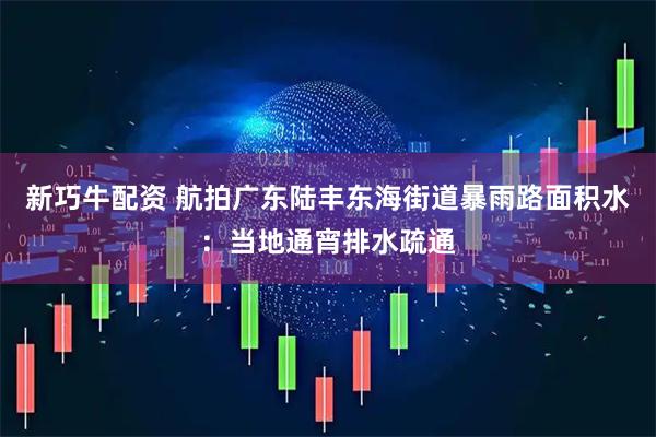 新巧牛配资 航拍广东陆丰东海街道暴雨路面积水：当地通宵排水疏通